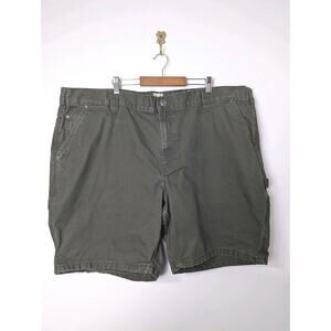 Red Head Carpenter Shorts Green Mens Size 48 Canvas Workwear Cargo 100% Cotton